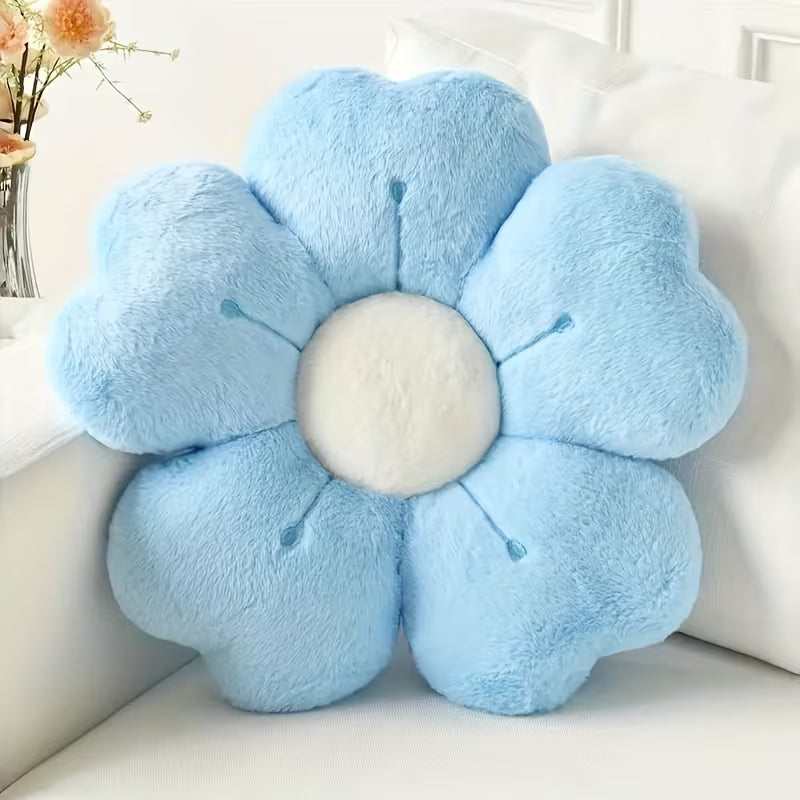 Flower Plush Throw Pillow - Cozy Decorative Couch Accent for Home 2