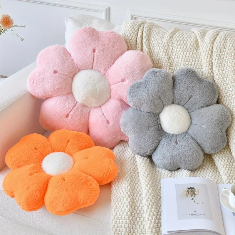 Flower Plush Throw Pillow - Cozy Decorative Couch Accent for Home 6