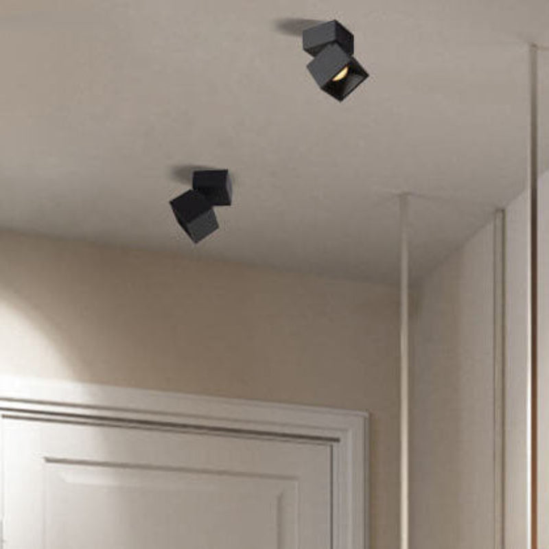 Flush Mount Ceiling Light - Adjustable Cube LED with Modern Design 0