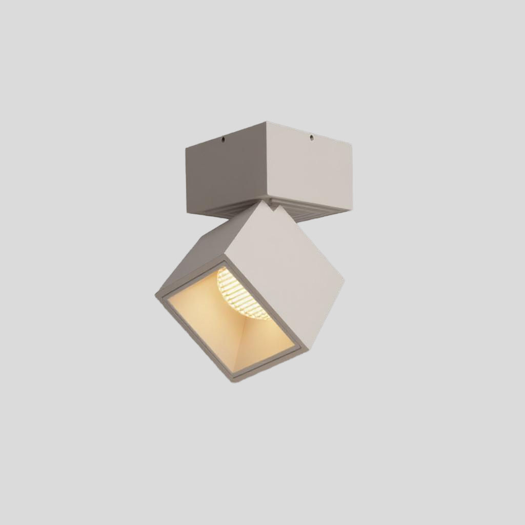 Flush Mount Ceiling Light - Adjustable Cube LED with Modern Design 1