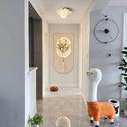 Flush Mount Ceiling Light - Ambient Flower Design with Globe Shade 4