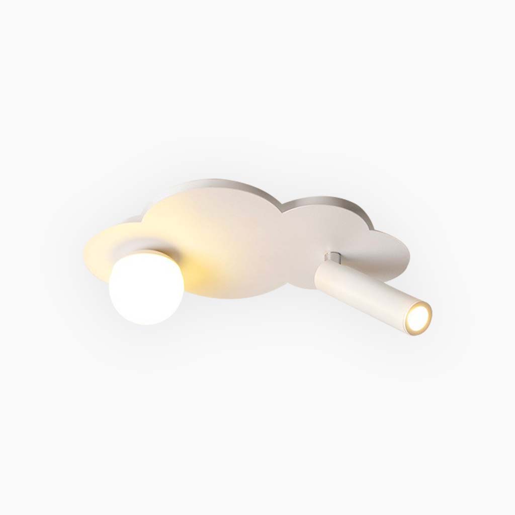Flush Mount Ceiling Light - Minimalist Cloud Design with Soft LED Glow 0