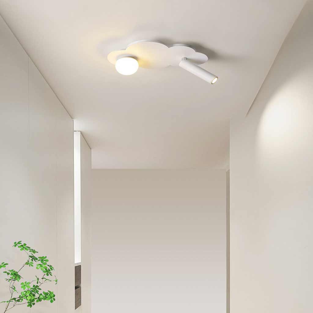 Flush Mount Ceiling Light - Minimalist Cloud Design with Soft LED Glow 1