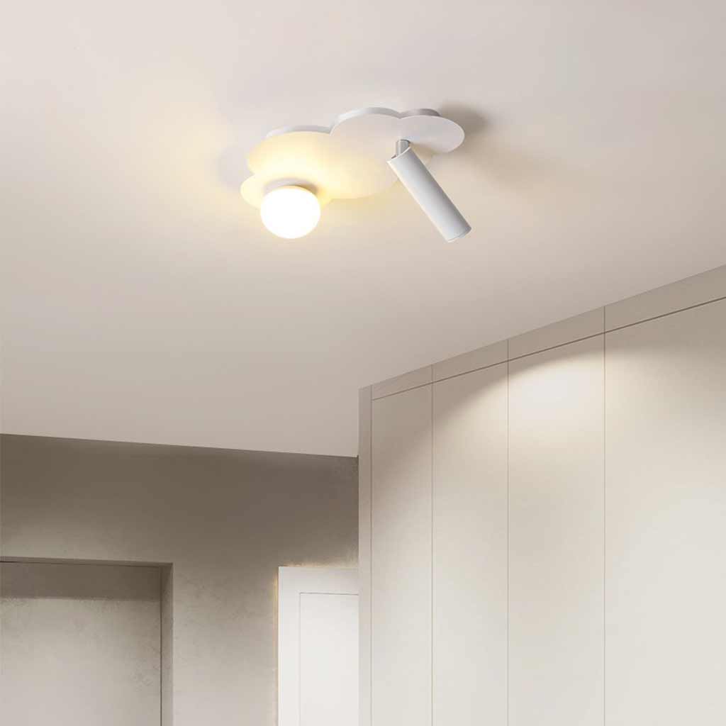 Flush Mount Ceiling Light - Minimalist Cloud Design with Soft LED Glow 3