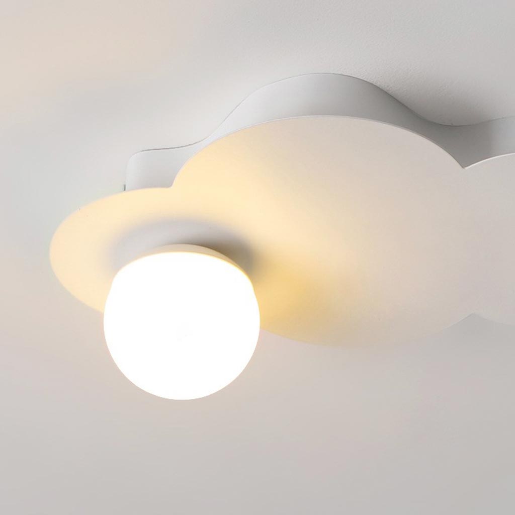 Flush Mount Ceiling Light - Minimalist Cloud Design with Soft LED Glow 6