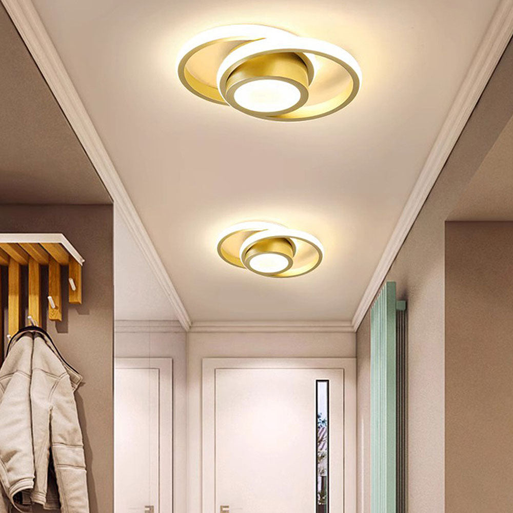 Flush Mount Ceiling Light - Modern Ring Design with Warm White Glow 10