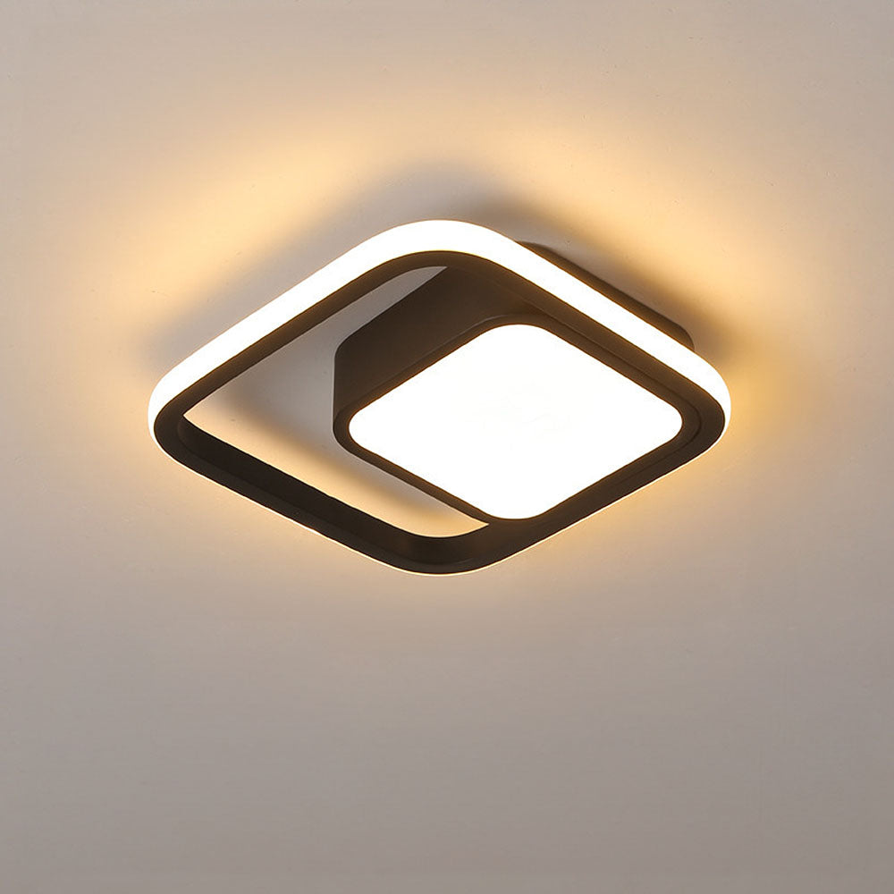 Flush Mount Ceiling Light - Modern Ring Design with Warm White Glow 3