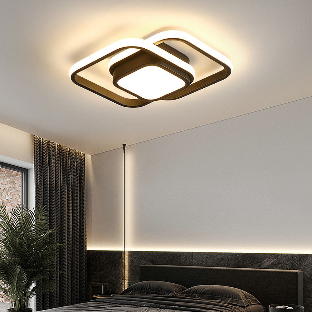 Flush Mount Ceiling Light - Modern Ring Design with Warm White Glow 4