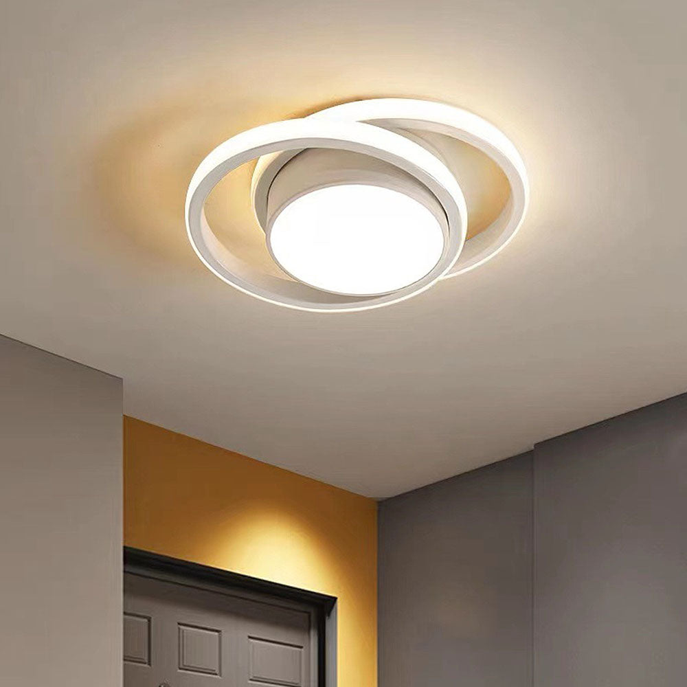 Flush Mount Ceiling Light - Modern Ring Design with Warm White Glow 6