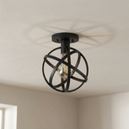 Flush Mount Ceiling Round Fixture, Durable 01