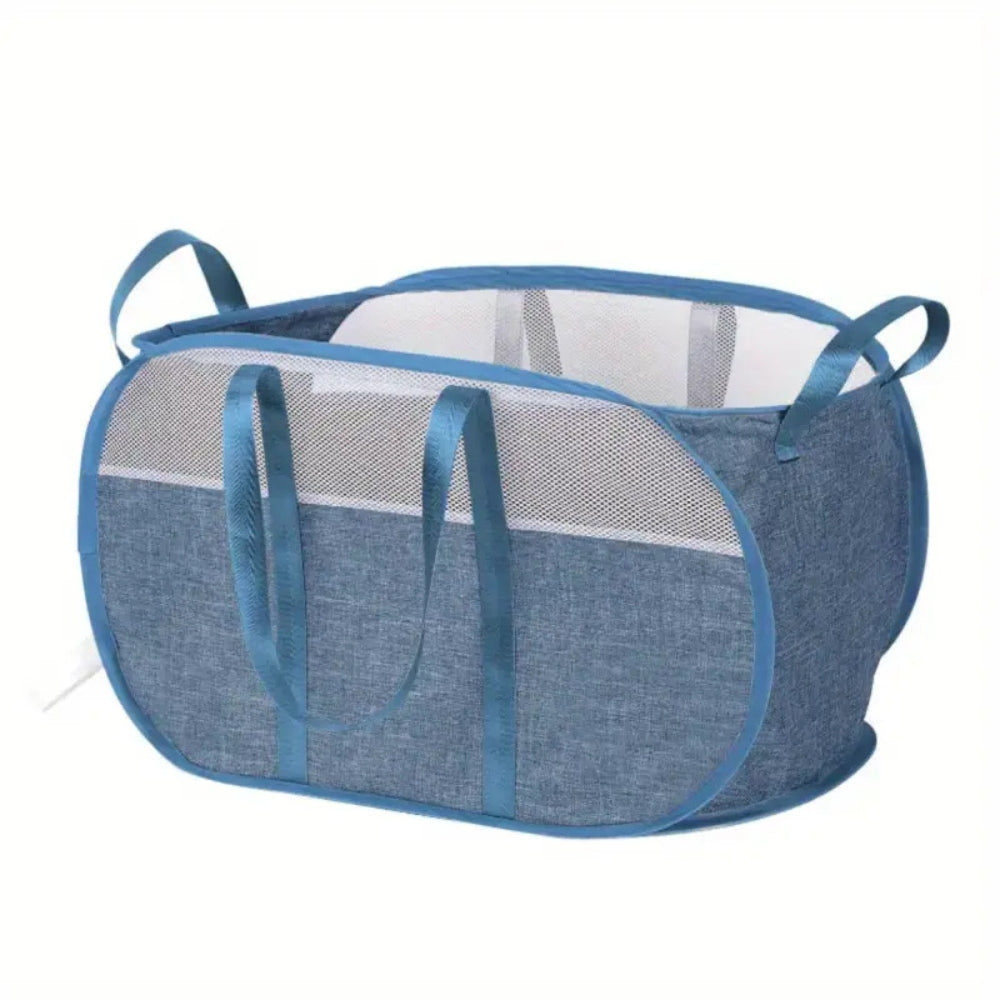 Foldable Laundry Basket - Stylish Design with Durable Handles 4