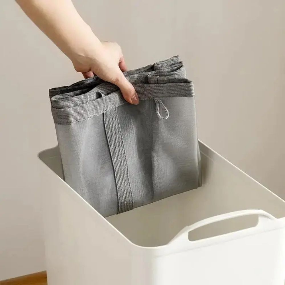 Foldable Mesh Laundry Basket - Durable, Space-Saving, Breathable Design 5