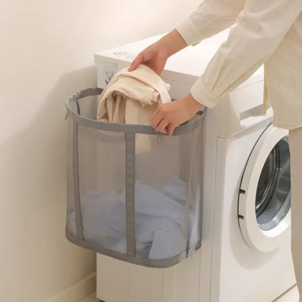 Foldable Mesh Laundry Basket - Durable, Space-Saving, Breathable Design 6