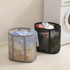 Foldable Mesh Laundry Basket - Durable, Space-Saving, Breathable Design 7