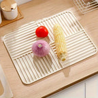 Foldable Silicone Dish Drying Mat - Heat-Resistant & Space-Saving 0