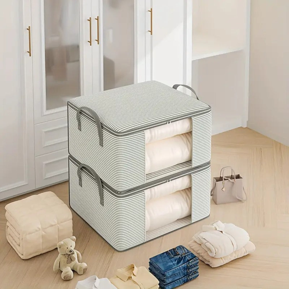Foldable Storage Bag - Space-Saving Organizer for Clothes & Bedding 3