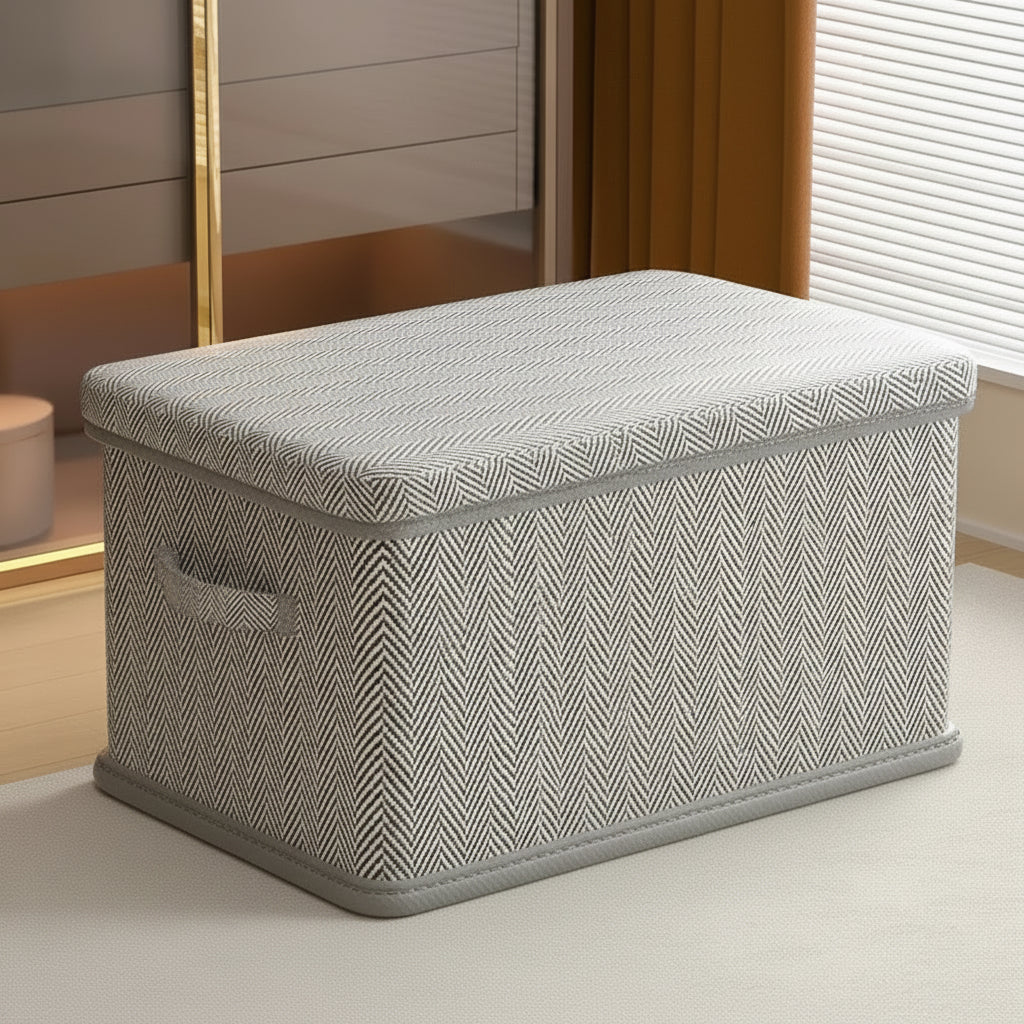 Foldable Storage Box with Lid - Large Capacity Storage Containers for Toys & Clothes 2