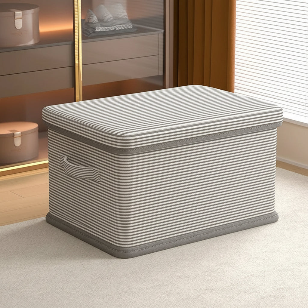 Foldable Storage Box with Lid - Large Capacity Storage Containers for Toys & Clothes 3
