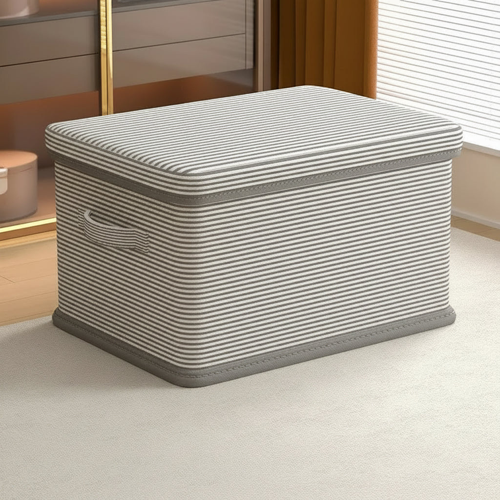 Foldable Storage Box with Lid - Large Capacity Storage Containers for Toys & Clothes 4