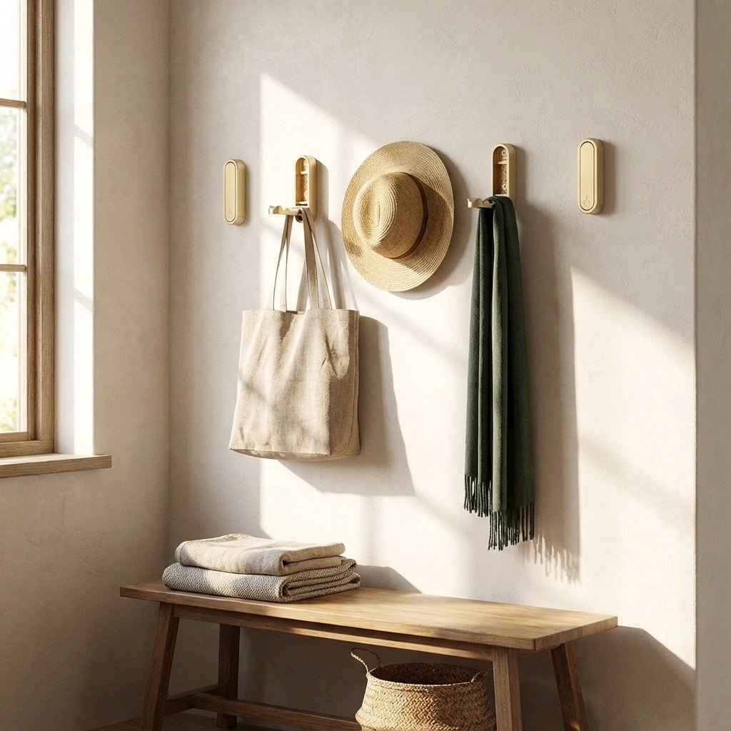 Foldable Wall Coat Hook in Zinc Alloy – Space-Saving 90° Design for Entryways, Bathrooms, and Closets 6