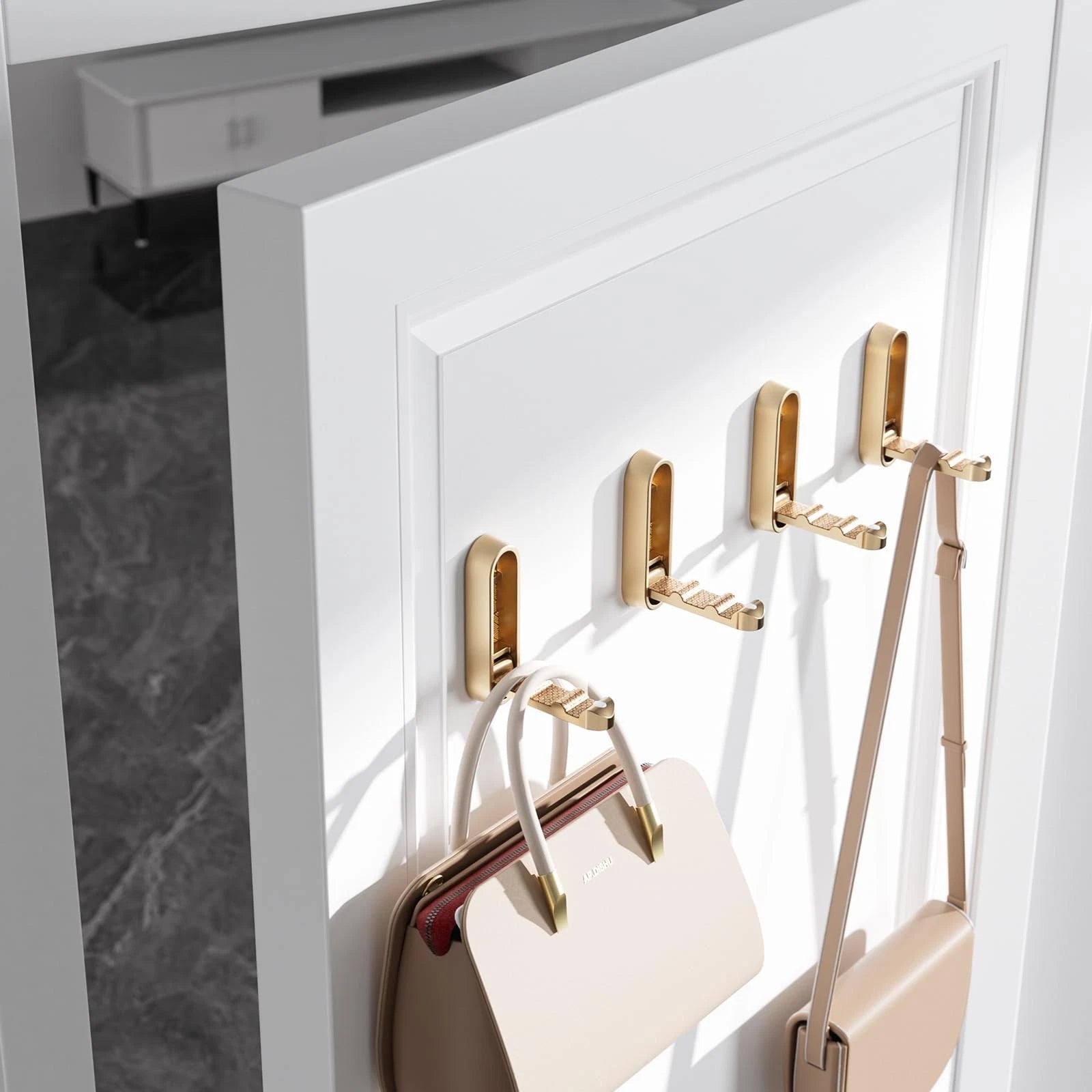 Foldable Wall Coat Hook in Zinc Alloy – Space-Saving 90° Design for Entryways, Bathrooms, and Closets 7