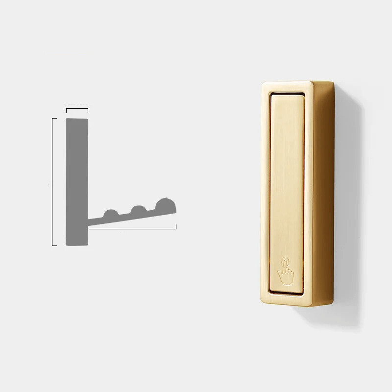 Folding Wall Hooks - Space-Saving Metal Coat Hooks for Any Room 0