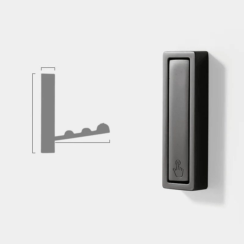 Folding Wall Hooks - Space-Saving Metal Coat Hooks for Any Room 2