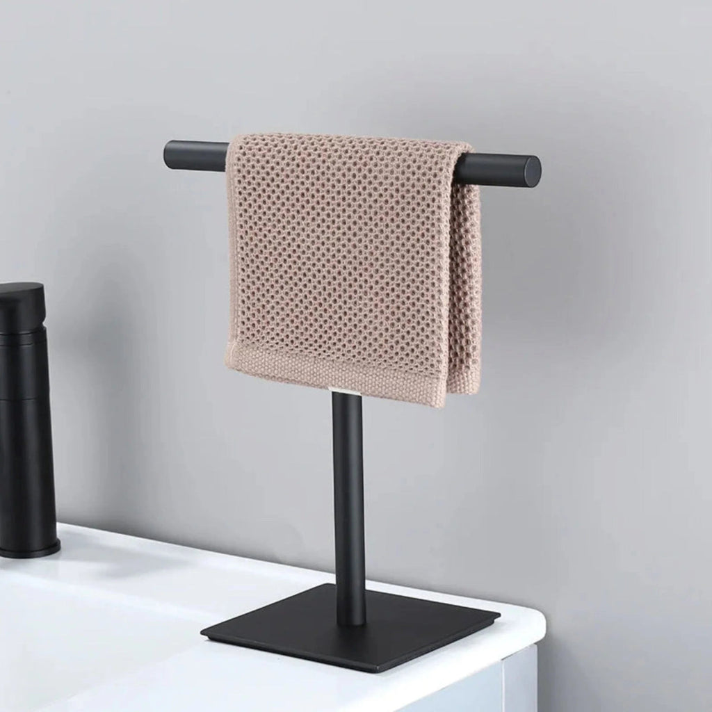 Freestanding Metal Hand Towel Rack - Space-Saving & Stylish Design 0