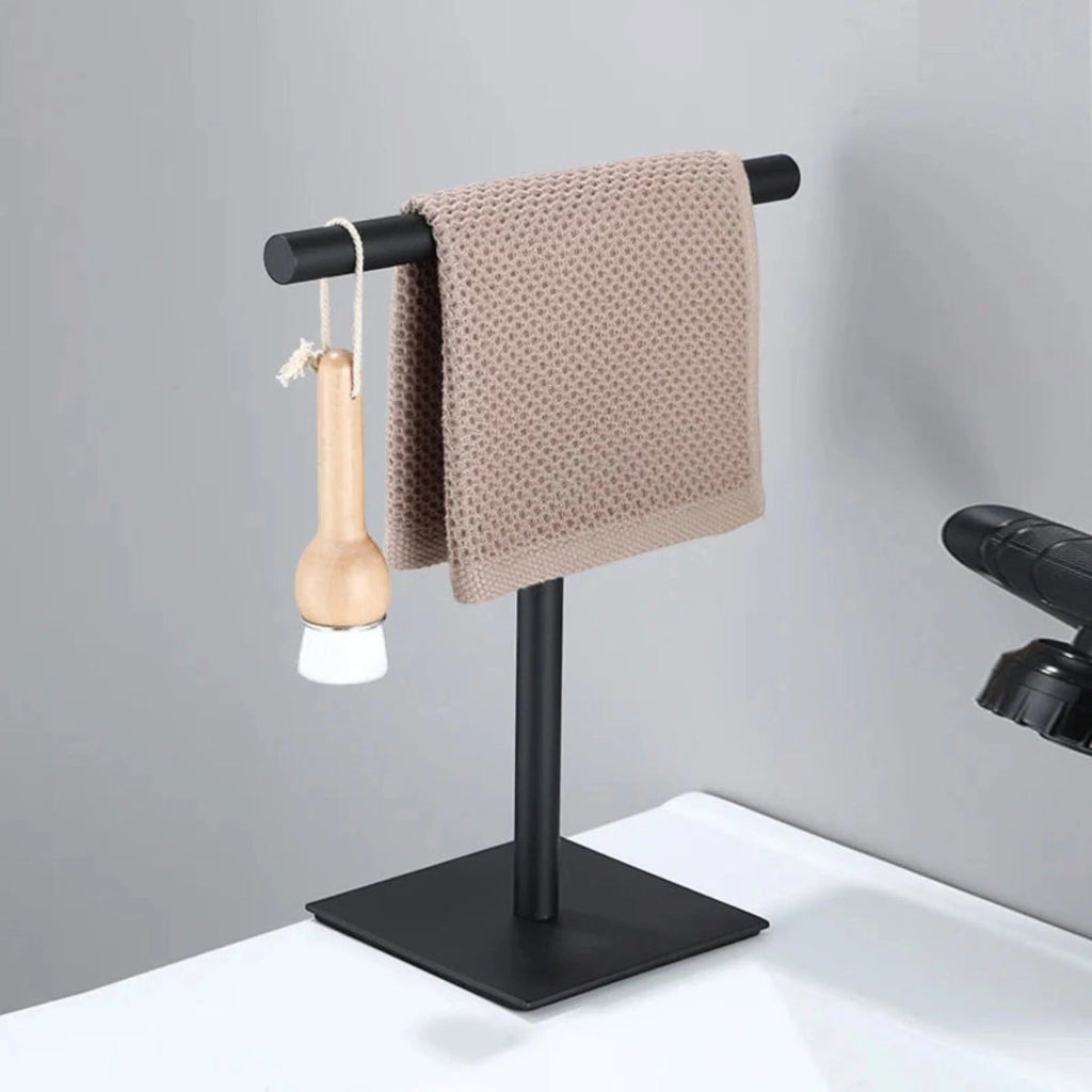 Freestanding Metal Hand Towel Rack - Space-Saving & Stylish Design 2