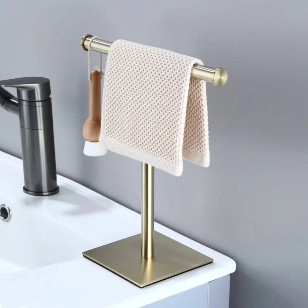 Freestanding Metal Hand Towel Rack - Space-Saving & Stylish Design 5