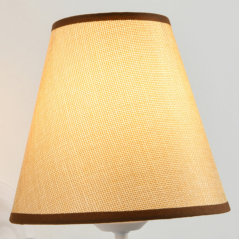 French Style 1-Light Wall Sconce - Elegant Iron Frame & Fabric Shade 7