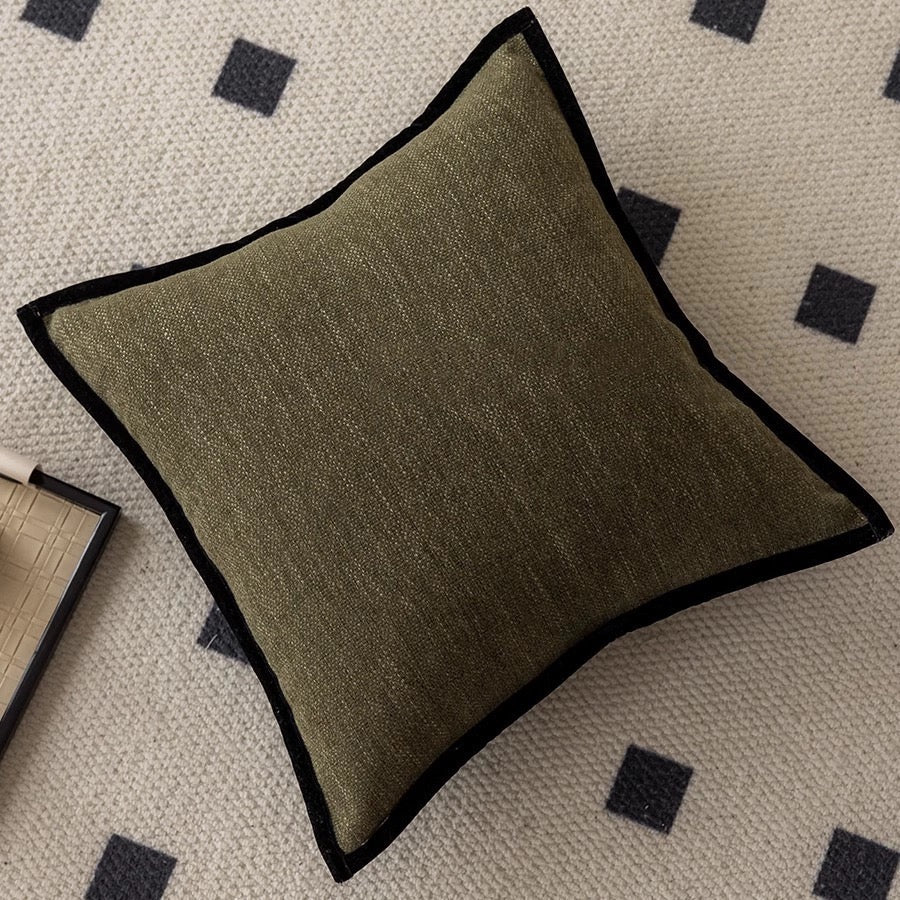 French Vintage-Inspired Cushion Covers - Elegant Jacquard Texture 18x18 0
