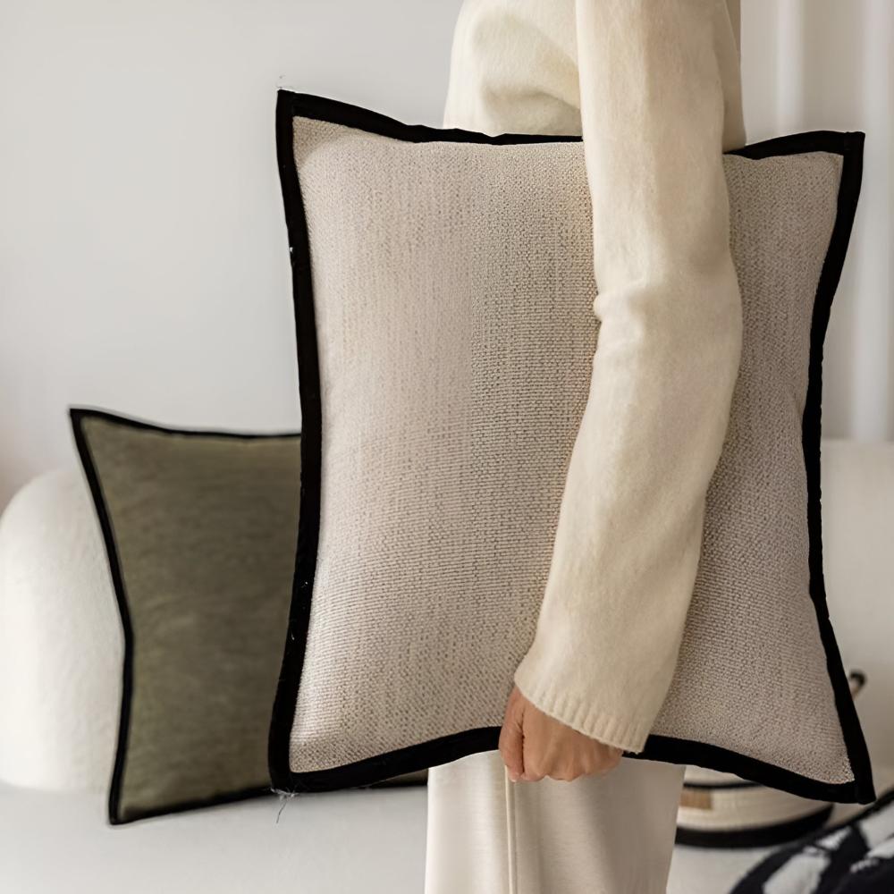 French Vintage-Inspired Cushion Covers - Elegant Jacquard Texture 18x18 1