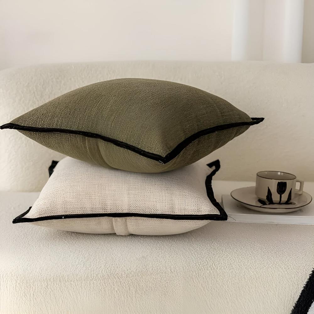 French Vintage-Inspired Cushion Covers - Elegant Jacquard Texture 18x18 3