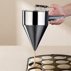 Funnel Dispenser Stainless Steel 600 ml or 1200 ml Spring Handle 8 mm Nozzle