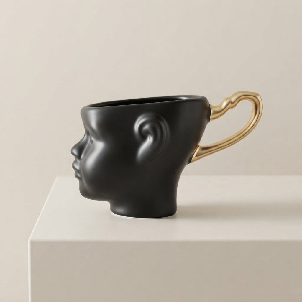 Hand Painted Mug Coffee Tea Cup Decorative Drinkware Persona