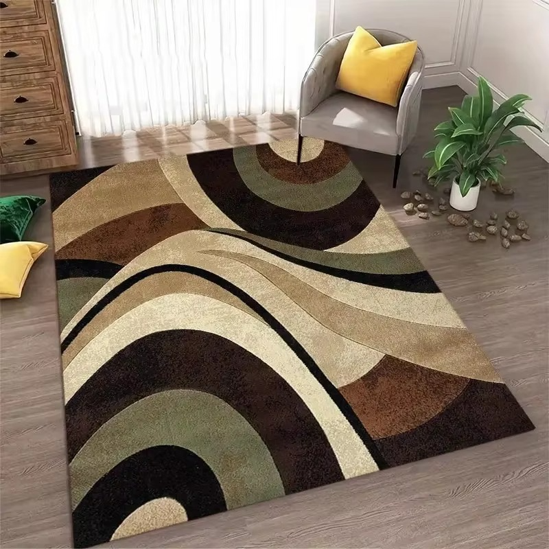 Geometric Area Rug - Washable, Non-Slip Design for Living Room Decor 5