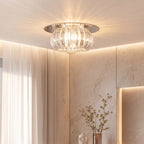 Geometric Flush Mount Ceiling Light - LED, Crystal Shade, Modern Design 0