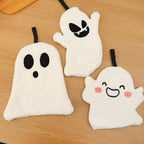 Ghost Hand Towel - Soft Coral Fleece with Spooky Designs for Halloween 2