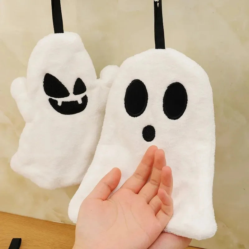 Ghost Hand Towel - Soft Coral Fleece with Spooky Designs for Halloween 5
