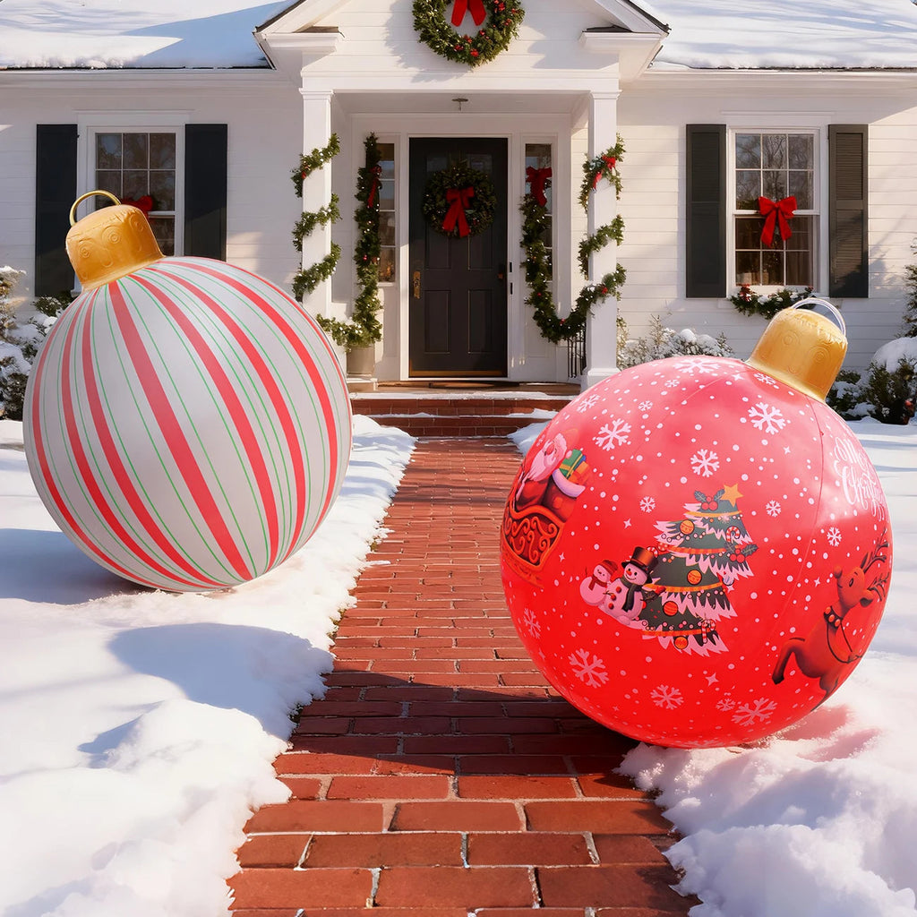 Giant Inflatable Christmas Ornaments - Durable Outdoor Holiday Decor 5