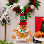Gingerbread Man Christmas Ornament - Soft Textile Tree Decoration 0