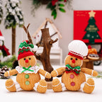 Gingerbread Man Christmas Ornament - Soft Textile Tree Decoration 1