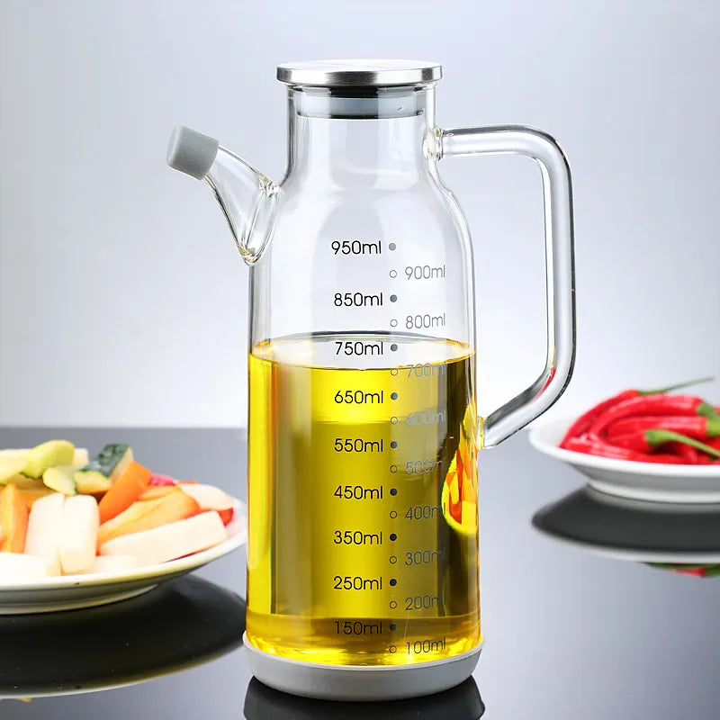 Glass Olive Oil Dispenser Bottle - Precise Measuring & Stylish Design 8