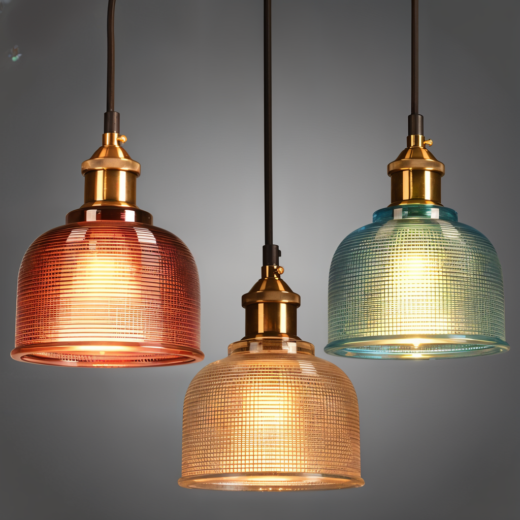Glass Pendant Light - Artistic Flower Design with Adjustable Height 1