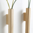Glass Wall Vase Set - Stylish Wall Mounted Vases for Floral Display 2