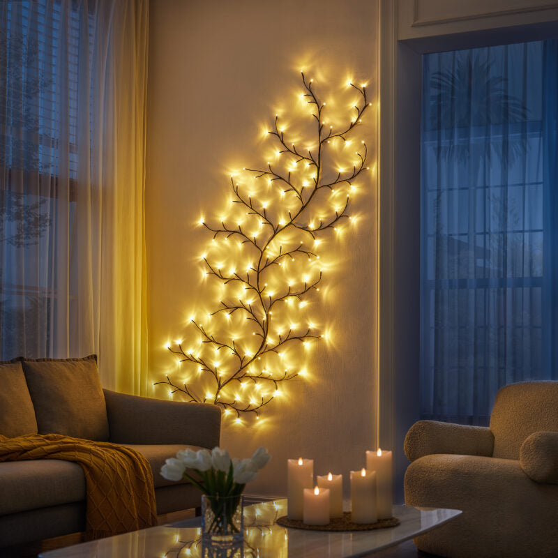 Glitter Tree Light - Warm Twinkling LED for Cozy Winter Decor 2