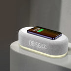 GlowTime Night Light - 3-Mode Compact Lamp with Wireless Charger & Clock 0