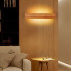 Glow Wall Sconce - Natural Wood Design with Warm LED Lighting 0