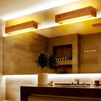 Glow Wall Sconce - Natural Wood Design with Warm LED Lighting 4